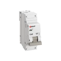 Выключатель автоматический модульный 1п C 40А 10кА ВА 47-100 PROxima EKF mcb47100-1-40C-pro ТехноИмпульс