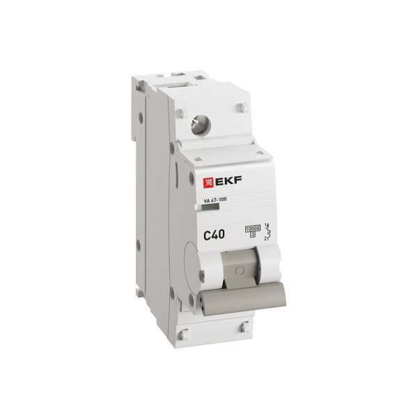 Выключатель автоматический модульный 1п C 40А 10кА ВА 47-100 PROxima EKF mcb47100-1-40C-pro ТехноИмпульс
