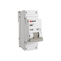 Выключатель автоматический модульный 1п C 40А 10кА ВА 47-100 PROxima EKF mcb47100-1-40C-pro ТехноИмпульс