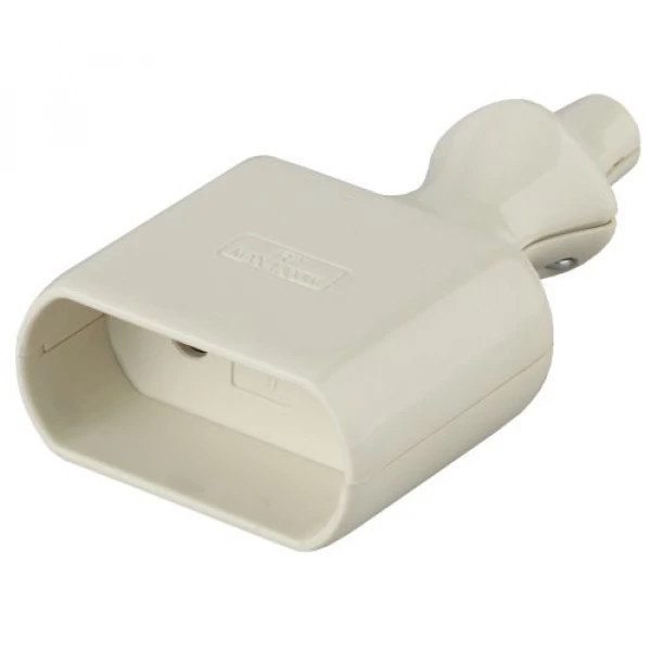 Розетка кабельная R2 6А без заземл. с кольцом прямой ввод (10/200/7200) бел. ЭРА Б0019185 ТехноИмпульс