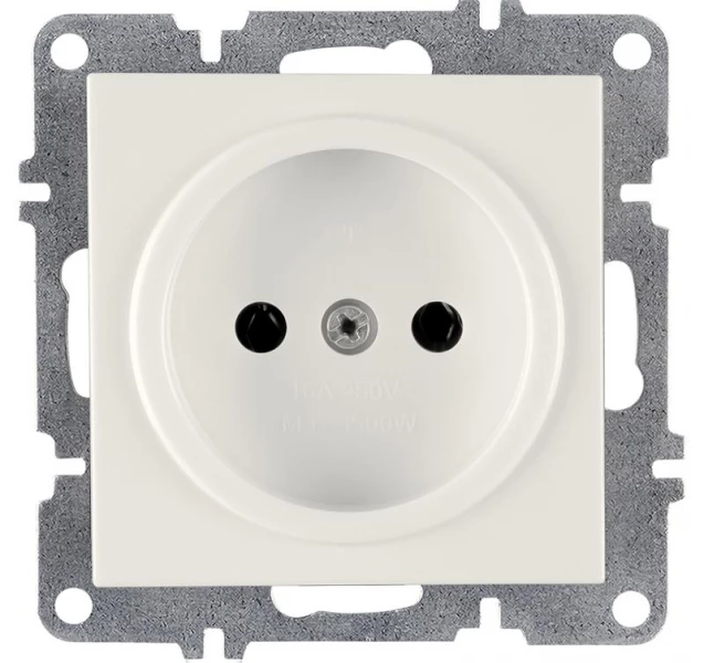 Розетка 1-м СП LAVIN/KAREN 16А IP20 без заземл. механизм бел. ARVIA 50 01 1000 215 ТехноИмпульс