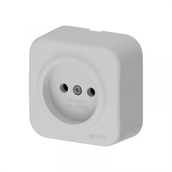 Розетка 1-м СП ARIA 16А IP20 без заземл. сер. ARVIA 25 22 1000 2155 ТехноИмпульс