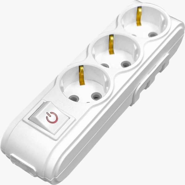 Колодка 3-м с защитой от детей MOTTO с/з и выкл. ARVIA 35 01 1003 500 ТехноИмпульс