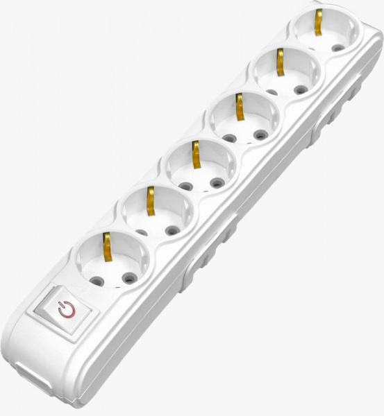 Колодка 6-м с защитой от детей MOTTO с/з и выкл. ARVIA 35 01 1006 500 ТехноИмпульс