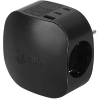 Разветвитель 3-м SP-3e-3USBAC-B + 3 USB A+C с заземл. со шторками 16А черн. Эра Б0069082 ТехноИмпульс