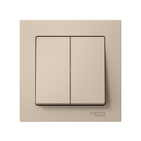 Выключатель 2-кл. AtlasDesign (сх. 5) 10AX быстрозажим. клем. в сборе песочн. SE ATN001252S ТехноИмпульс