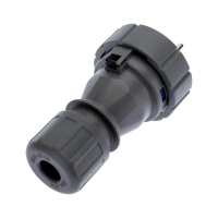 Вилка прямая влагозащищенная 2P+РE 16А IP68 Rexant 111-013 ТехноИмпульс