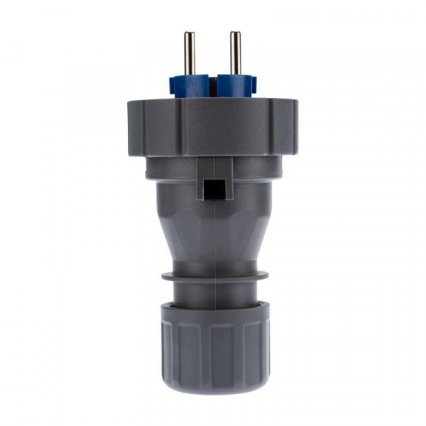 Вилка прямая влагозащищенная 2P+РE 16А IP68 Rexant 111-013 ТехноИмпульс