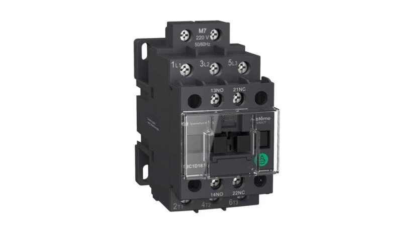 Контактор MC1D 3п 12А кат. 24В DC 1НО+1НЗ SE MC1D12BD ТехноИмпульс