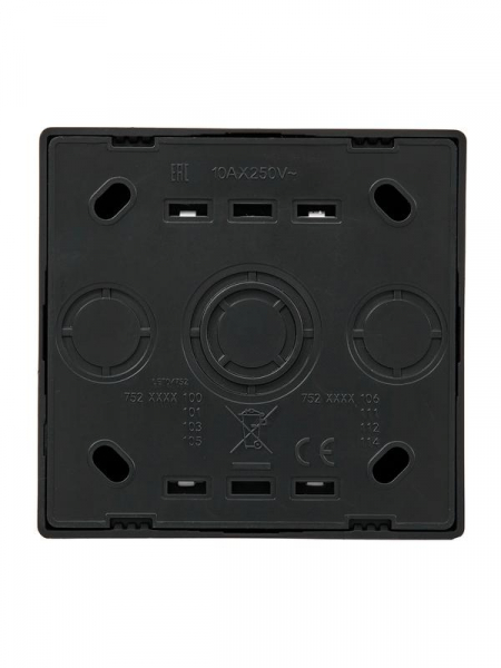 Кнопка звонка ОП LETO черн. бархат LEZARD 752-4200-103 ТехноИмпульс