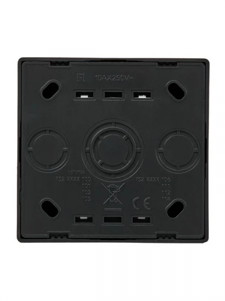 Кнопка звонка ОП LETO черн. бархат LEZARD 752-4200-103 ТехноИмпульс