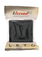 Кнопка звонка ОП LETO черн. бархат LEZARD 752-4200-103 ТехноИмпульс