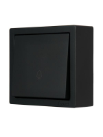 Кнопка звонка ОП LETO черн. бархат LEZARD 752-4200-103 ТехноИмпульс