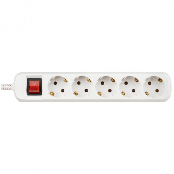 Колодка 1-м KX-5es с заземл. с выкл. бел. Эра Б0071873 ТехноИмпульс