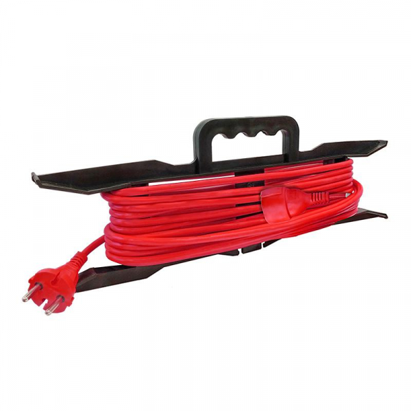 Удлинитель-шнур на рамке 1х50м без заземл. 16А IP44 3.5кВт КГ 2х1.5 АРКТИК морозостойкий DOMTOK 2598 ТехноИмпульс