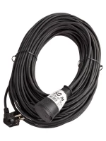 Удлинитель-шнур 1х50м 10А IP44 3500Вт 220-350В КГ 2х1.0мм каучук КОСМОС YSHKsm50m-1g(10A)KG ТехноИмпульс