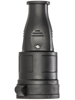 Розетка 16А IP44 прямая с заземл. каучук красн. КОСМОС RKsm-Z-IP(R)16A ТехноИмпульс