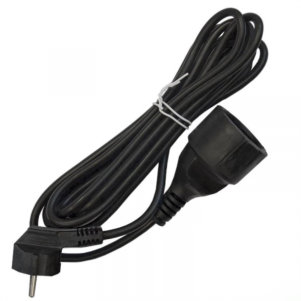 Удлинитель-шнур 1х3м с заземл. 16А IP20 ПВС 3х1 черн. DOMTOK 2342 ТехноИмпульс