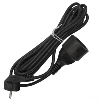 Удлинитель-шнур 1х3м с заземл. 16А IP20 ПВС 3х1 черн. DOMTOK 2342 ТехноИмпульс