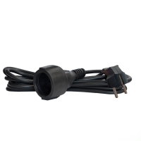 Удлинитель-шнур 1х3м с заземл. 16А IP20 ПВС 3х1 черн. DOMTOK 2342 ТехноИмпульс