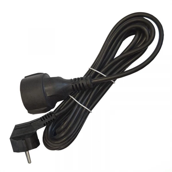 Удлинитель-шнур 1х5м с заземл. 16А IP20 ПВС 3х1 черн. DOMTOK 2359 ТехноИмпульс