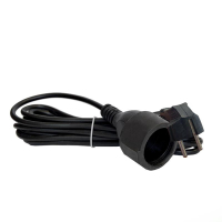 Удлинитель-шнур 1х5м с заземл. 16А IP20 ПВС 3х1 черн. DOMTOK 2359 ТехноИмпульс