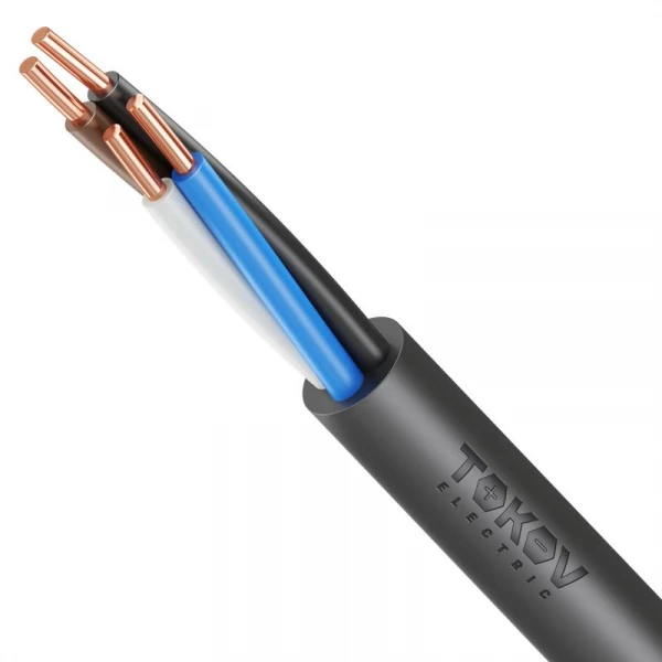 Кабель TOKOV ELECTRIC ВВГнг(А)-LS 4х2.5 ОК (N) 0.66кВ (уп.100м) УТ000028597 ТехноИмпульс