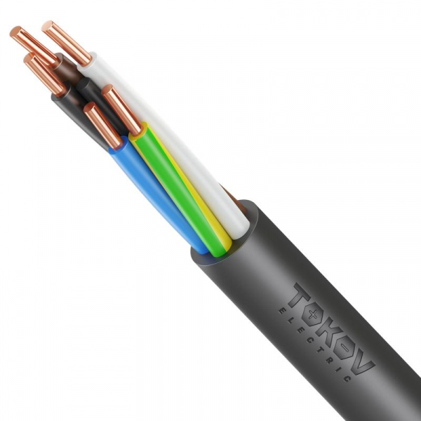 Кабель TOKOV ELECTRIC ВВГнг(А)-LS 5х2.5 ОК (N PE) 0.66кВ (уп.100м) УТ000028599 ТехноИмпульс