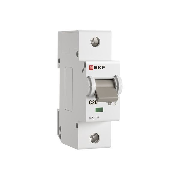 Выключатель автоматический 1п C 20А 15кА ВА 47-125 PROxima EKF mcb47125-1-20C ТехноИмпульс