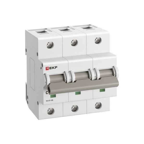 Выключатель автоматический 3п C 16А 15кА ВА 47-125 PROxima EKF mcb47125-3-16C ТехноИмпульс