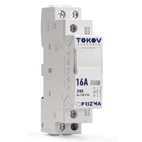 Контактор модульный 18мм 16А 230В АС 2НО PRIZMA TOKOV ELECTRIC TKE-PZ-MC-1-16-230-20 ТехноИмпульс
