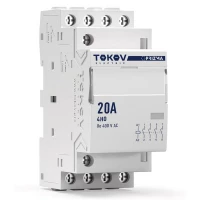 Контактор модульный 36мм 20А 230В АС 4НО PRIZMA TOKOV ELECTRIC TKE-PZ-MC-2-20-230-40 ТехноИмпульс
