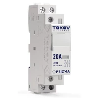 Контактор модульный 18мм 25А 230В АС 1НО 1НЗ PRIZMA TOKOV ELECTRIC TKE-PZ-MC-1-25-230-11 ТехноИмпульс
