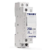 Контактор модульный 18мм 25А 230В АС 2НО PRIZMA TOKOV ELECTRIC TKE-PZ-MC-1-25-230-20 ТехноИмпульс
