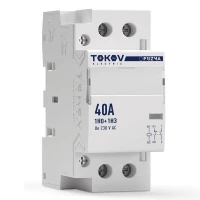 Контактор модульный 36мм 40А 230В АС 1НО 1НЗ PRIZMA TOKOV ELECTRIC TKE-PZ-MC-2-40-230-11 ТехноИмпульс