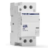 Контактор модульный 36мм 40А 230В АС 2НО PRIZMA TOKOV ELECTRIC TKE-PZ-MC-2-40-230-20 ТехноИмпульс