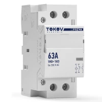 Контактор модульный 36мм 63А 230В АС 1НО 1НЗ PRIZMA TOKOV ELECTRIC TKE-PZ-MC-2-63-230-11 ТехноИмпульс