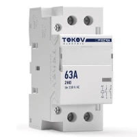 Контактор модульный 36мм 63А 230В АС 2НО PRIZMA TOKOV ELECTRIC TKE-PZ-MC-2-63-230-20 ТехноИмпульс