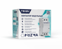 Контактор модульный 36мм 63А 230В АС 2НО PRIZMA TOKOV ELECTRIC TKE-PZ-MC-2-63-230-20 ТехноИмпульс