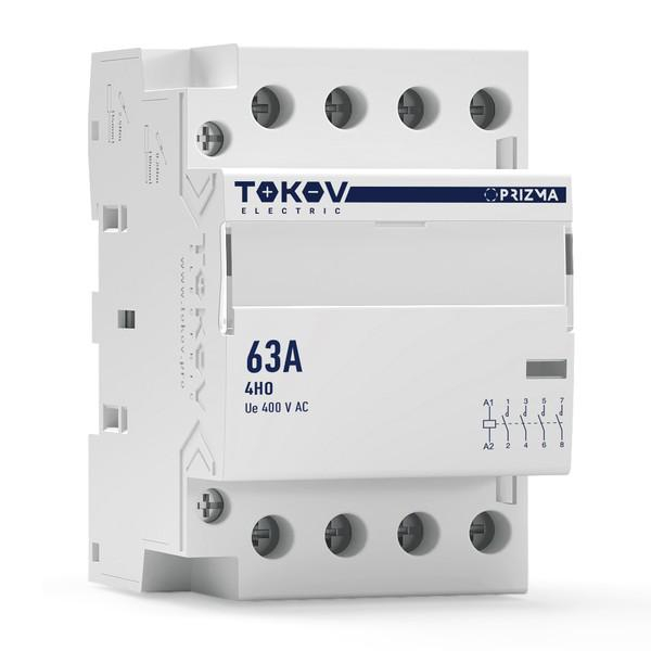 Контактор модульный 54мм 63А 230В АС 4НО PRIZMA TOKOV ELECTRIC TKE-PZ-MC-3-63-230-40 ТехноИмпульс