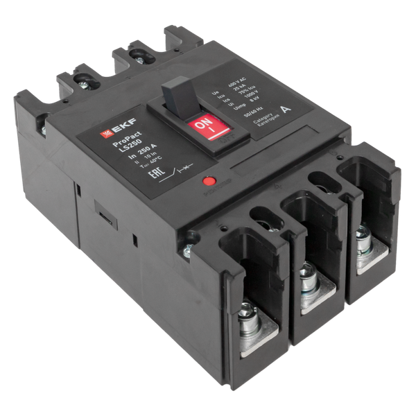 Выключатель автоматический 3п 200А 25кА LS250 ProPact EKF mccb-250-25-3-200-ls ТехноИмпульс