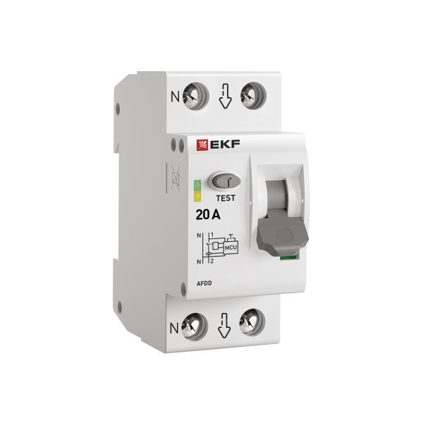 Устройство защиты от дугового пробоя (УЗДП) 1P+N 20А PROxima EKF afdd-2-20-pro ТехноИмпульс