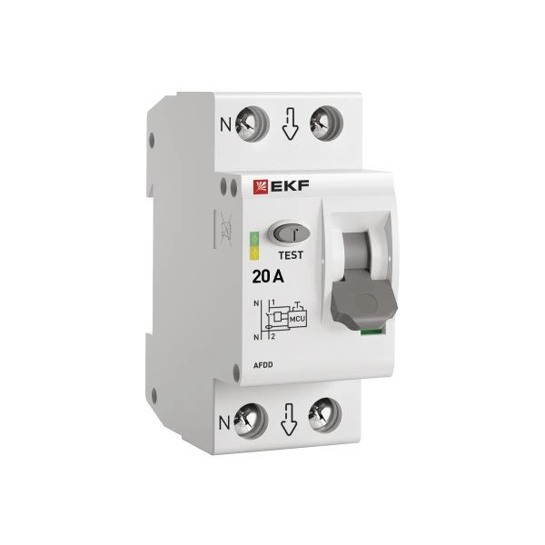 Устройство защиты от дугового пробоя (УЗДП) 1P+N 20А PROxima EKF afdd-2-20-pro ТехноИмпульс