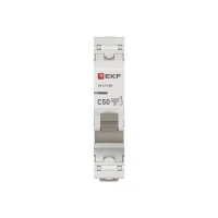Выключатель автоматический модульный 1п C 50А 4.5кА ВА 47-63N PROxima EKF M634150C ТехноИмпульс