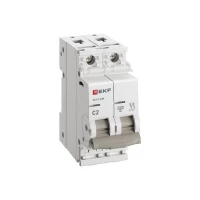 Выключатель автоматический 2п C 2А 4.5кА ВА 47-63N PROxima EKF M634202C ТехноИмпульс
