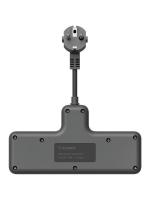 Удлинитель с сетевым фильтром 3х0.3м 10А 2USB + 1USBC 2500Вт ПВС 3х1 компакт черн. КОСМОС FRKsm0.3m-3g(B)USB ТехноИмпульс