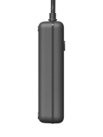 Удлинитель с сетевым фильтром 3х5м 10А 4USB + 2USBC 2500Вт ПВС 3х1 прямоуг. черн. КОСМОС FKsmPR-5m-3g(B)USB ТехноИмпульс