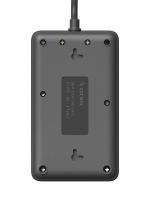 Удлинитель с сетевым фильтром 3х3м 10А 4USB + 2USBC 2500Вт ПВС 3х1 прямоуг. черн. КОСМОС FKsm3m-3gPF(B)USB ТехноИмпульс