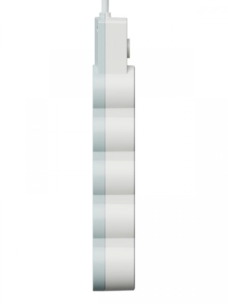 Удлинитель 3х5м с заземл. 10А IP20 USB 2500Вт 220В ПВС 3х1 с выкл. бел. КОСМОС YKsm5m4g-Z-VU10А-W ТехноИмпульс