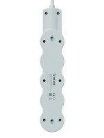 Удлинитель 3х1.5м с заземл. 10А IP20 USB 2500Вт 220В ПВС 3х1 с выкл. бел. КОСМОС YKsm1.5m4g-Z-VU10А-W ТехноИмпульс